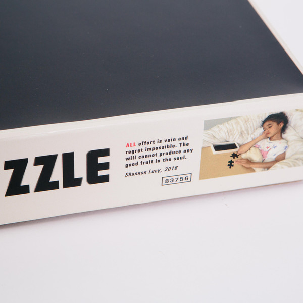 Shannon Lucy "Fun and games, the distinguishing mark of an easy life" Puzzle Shannon Lucy "Fun and games, the distinguishing mark of an easy life" Puzzle