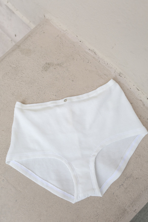 Botanica Workshop Cilla Boyshort in Thermal White Botanica Workshop Cilla Boyshort in Thermal White