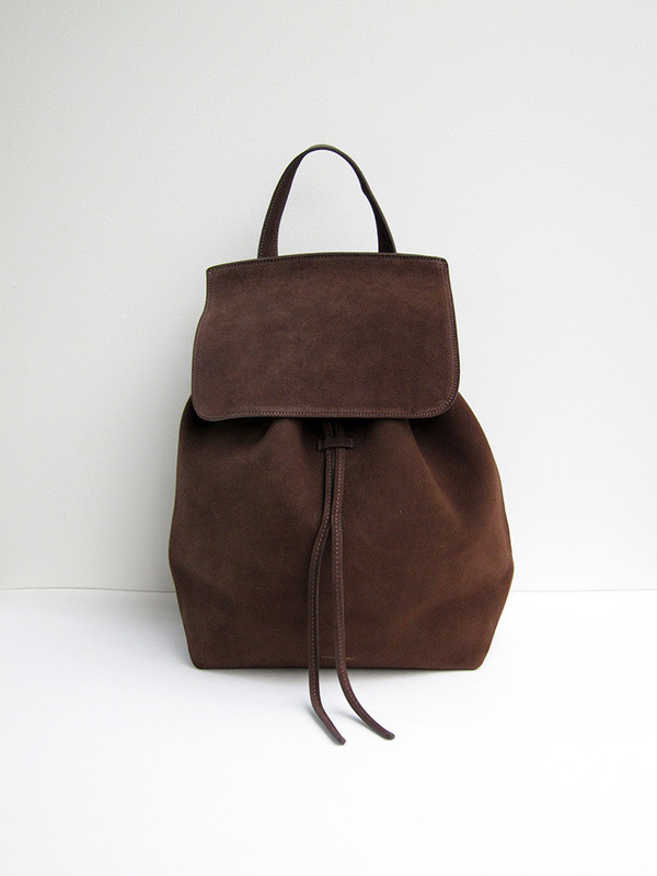 Mansur Gavriel Backpack, Chocolate, Suede Mansur Gavriel Backpack, Chocolate, Suede