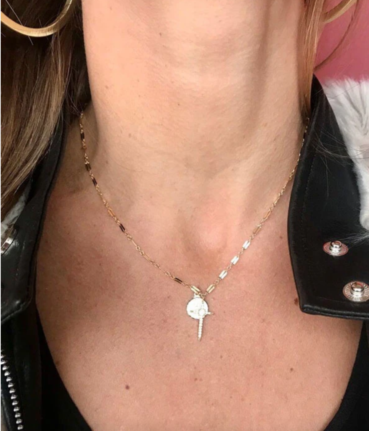 Bracha Hopeful Cross Necklace - 14k 