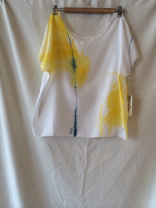 Dear Pony Hand Painted silk/cotton tee Dear Pony Hand Painted silk/cotton tee