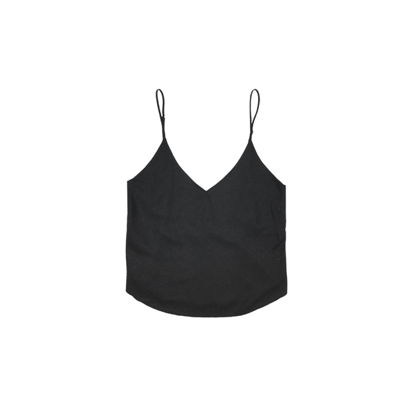 Ozma RAW SILK CAMISOLE - BLACK Ozma RAW SILK CAMISOLE - BLACK