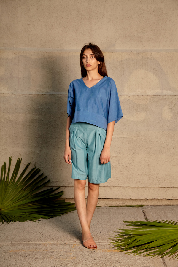 Tantuvi Kimono V-Neck- Seascape Tantuvi Kimono V-Neck- Seascape