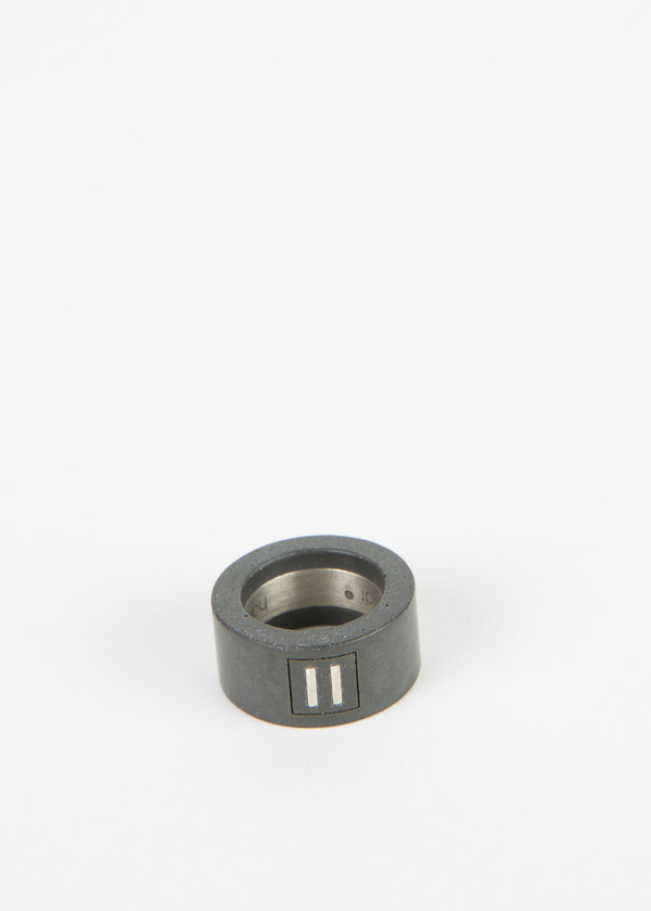 Hannes Roether Beton Silver Inlay Ring Hannes Roether Beton Silver Inlay Ring