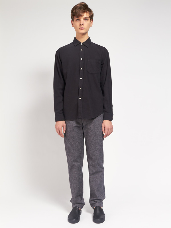 Men's Portuguese Flannel Teca Shirt Black Men's Portuguese Flannel Teca Shirt Black