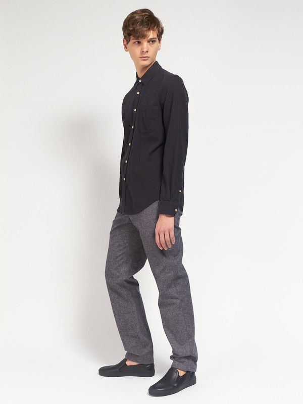 Men's Portuguese Flannel Teca Shirt Black Men's Portuguese Flannel Teca Shirt Black