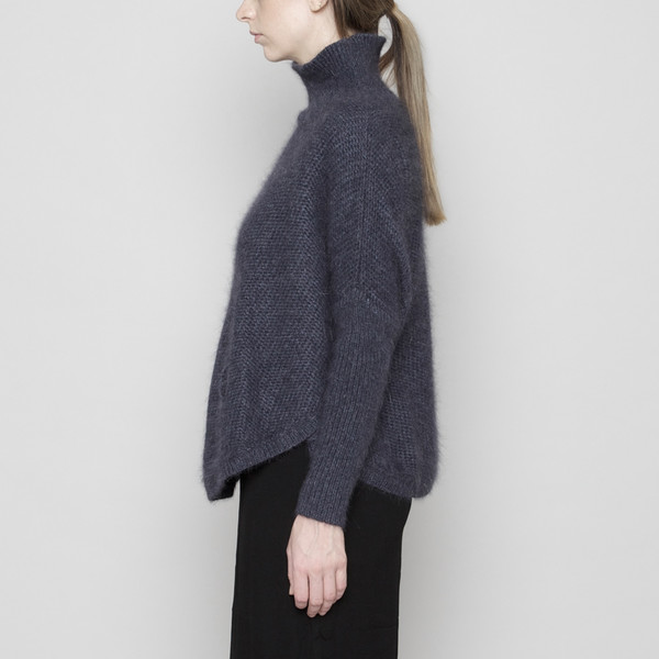 7115 by Szeki Angora Poncho - Navy FW16 7115 by Szeki Angora Poncho - Navy FW16