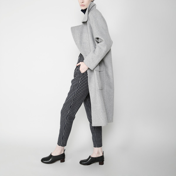 7115 by Szeki Long Wool Coat - Gray FW16 7115 by Szeki Long Wool Coat - Gray FW16