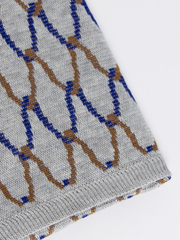 Reality Studio Net Plaid Scarf Grey Reality Studio Net Plaid Scarf Grey