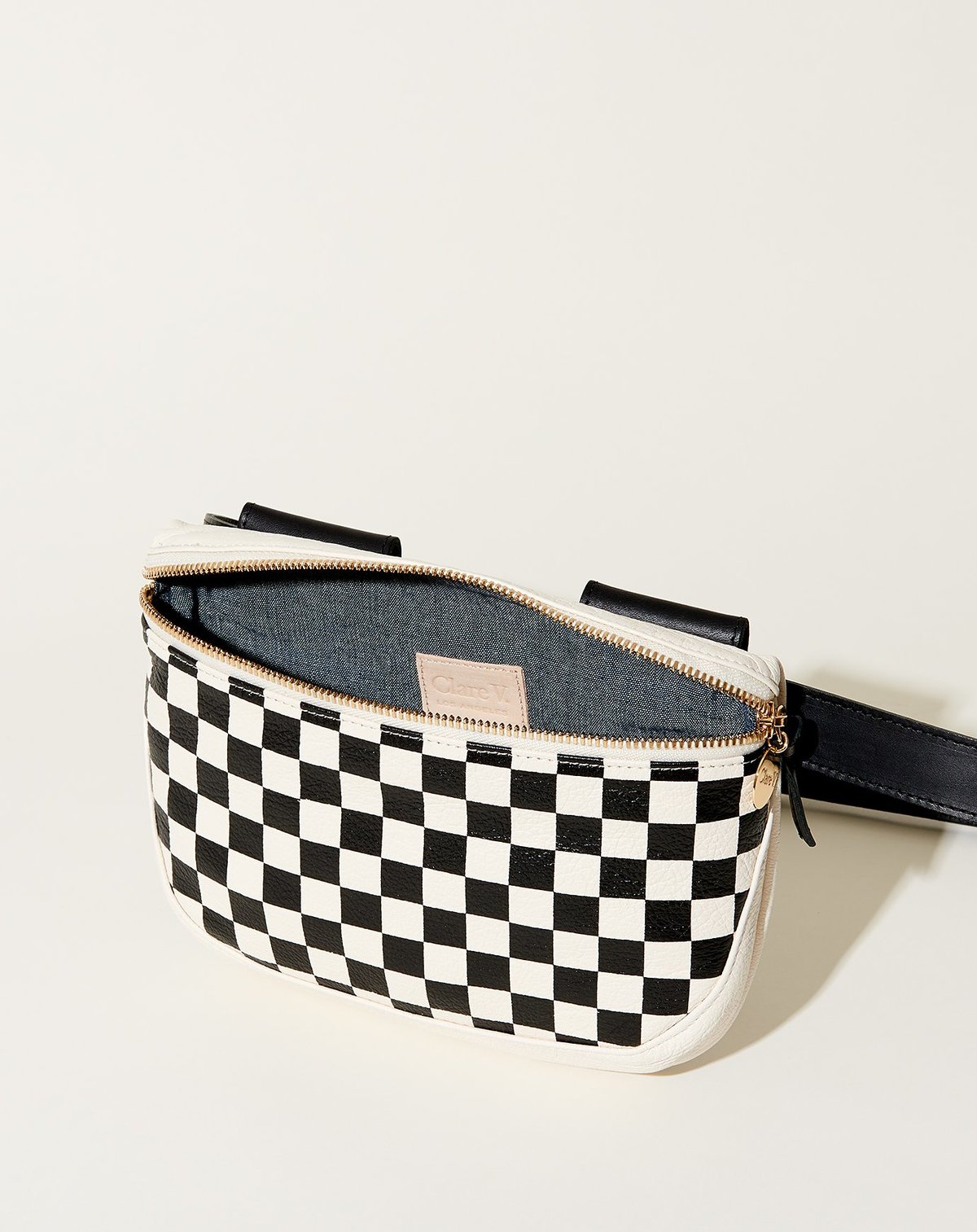 Clare V. Fanny Pack Black Check Garmentory