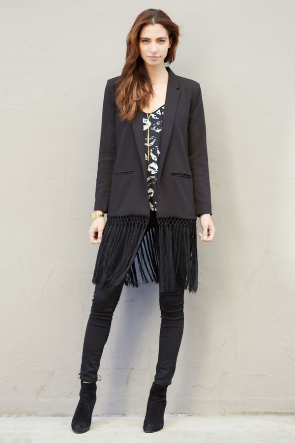 BB Dakota Aldred Fringe Blazer BB Dakota Aldred Fringe Blazer