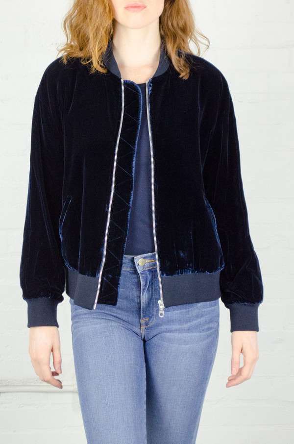 FRAME Denim FRAME 'Le Velvet' Bomber FRAME Denim FRAME 'Le Velvet' Bomber