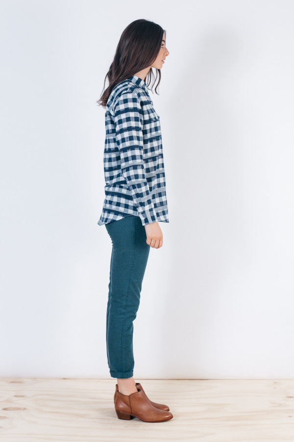 Bridge & Burn Bird Navy Painted Plaid Bridge & Burn Bird Navy Painted Plaid