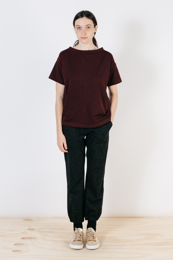 Bridge & Burn Elise Burgundy Slub Knit Bridge & Burn Elise Burgundy Slub Knit