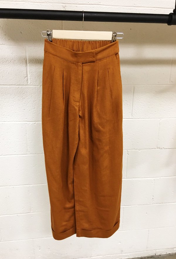 Ali Golden Roll Cuff Pant Rust Ali Golden Roll Cuff Pant Rust