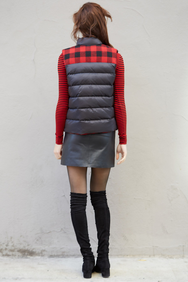 BB Dakota Steward Plaid Reversible Puffer Vest BB Dakota Steward Plaid Reversible Puffer Vest
