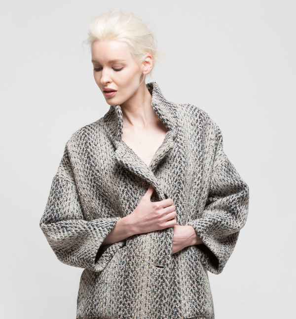 H. Fredriksson Kate Jacket Grey Color Tweed Wool H. Fredriksson Kate Jacket Grey Color Tweed Wool