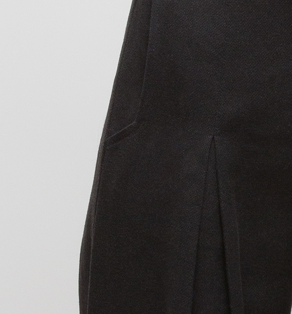 H. Fredriksson Pleat Long Pant Black H. Fredriksson Pleat Long Pant Black