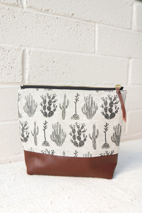 Amelie Mancini Cactus Large Zipper Case Amelie Mancini Cactus Large Zipper Case