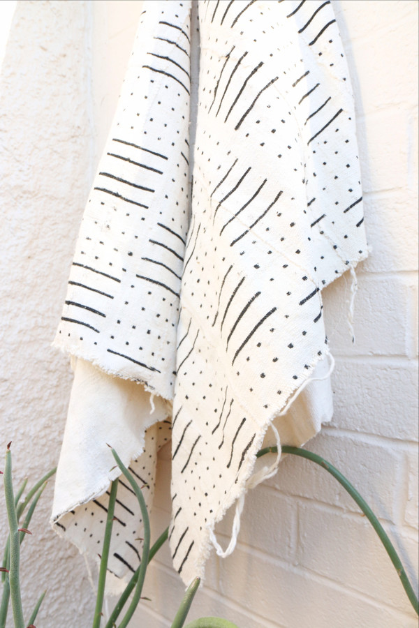 Mudcloth in White Mudcloth in White