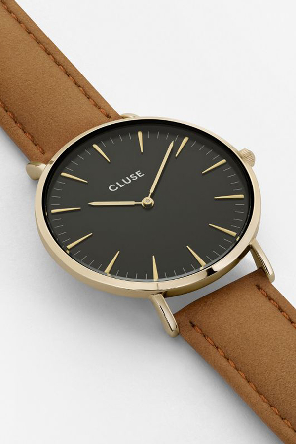 CLUSE WATCH La Boheme Gold Black/Caramel CLUSE WATCH La Boheme Gold Black/Caramel