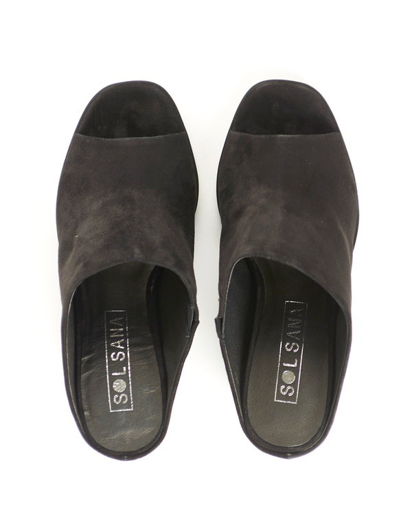 Sol Sana Marc Mule Black Suede Sol Sana Marc Mule Black Suede