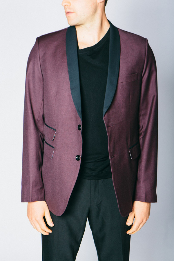 Men's Any Old Iron Classic Cashmere Blend Blazer - Ox Blood Men's Any Old Iron Classic Cashmere Blend Blazer - Ox Blood