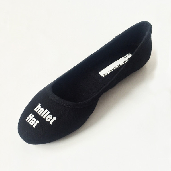 Slow and Steady Wins the Race Ballet Flat in Black Slow and Steady Wins the Race Ballet Flat in Black