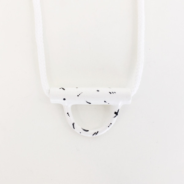 Aubrey Hornor Speckled U-lock Necklace Aubrey Hornor Speckled U-lock Necklace