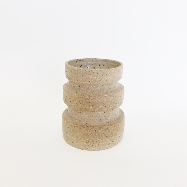 Ashley Hardy Sand Macro Rib Vase Ashley Hardy Sand Macro Rib Vase