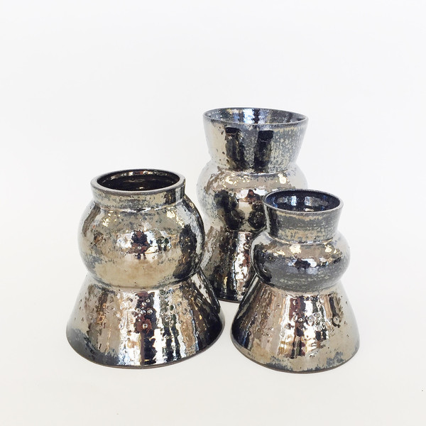 Ashley Hardy Small Chrome Vase Ashley Hardy Small Chrome Vase