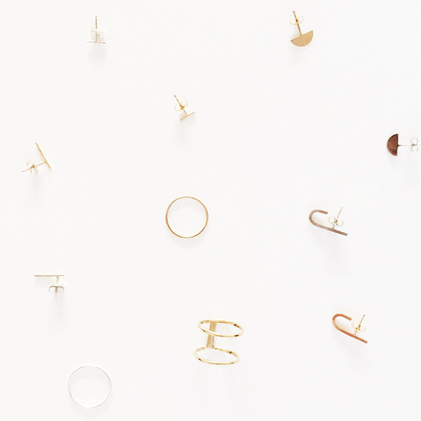 In God We Trust NYC Fin Stud, 14K Yellow Gold In God We Trust NYC Fin Stud, 14K Yellow Gold