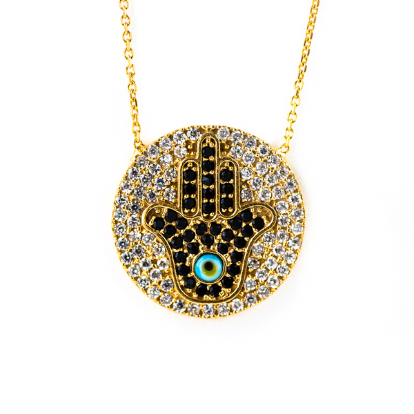 Blee Inara Gold Hamsa Necklace Blee Inara Gold Hamsa Necklace