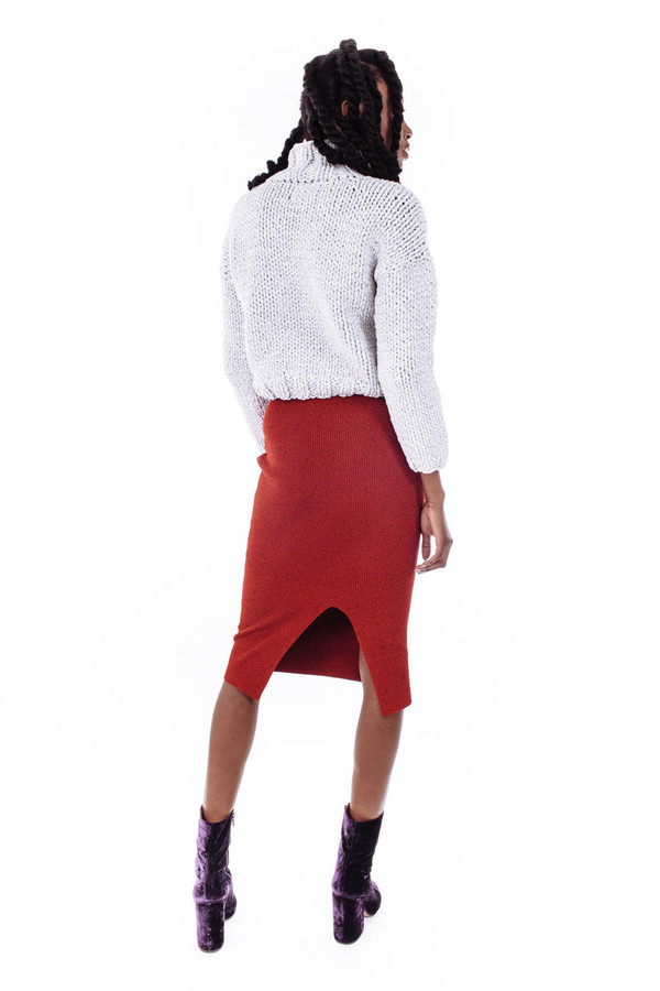 Nanushka Aran Knit Pencil Skirt Nanushka Aran Knit Pencil Skirt