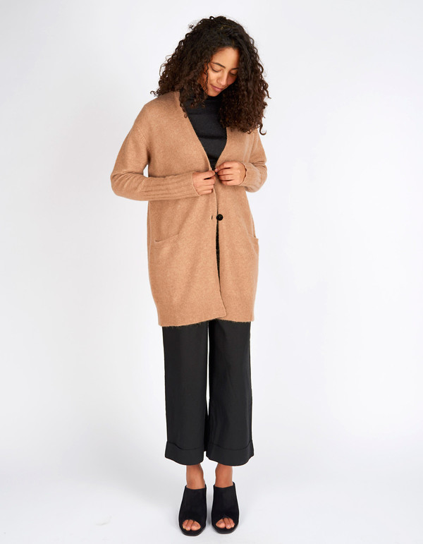 Filippa K Cozy Wool Cardi Nougat Melange Filippa K Cozy Wool Cardi Nougat Melange