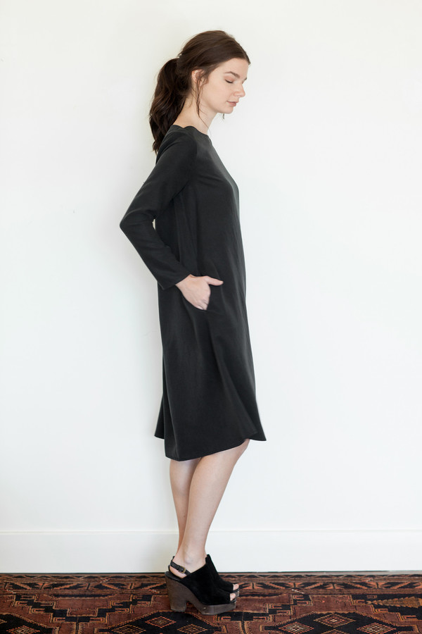 Megan Huntz Janet Dress in Brushed Cotton Twill Megan Huntz Janet Dress in Brushed Cotton Twill