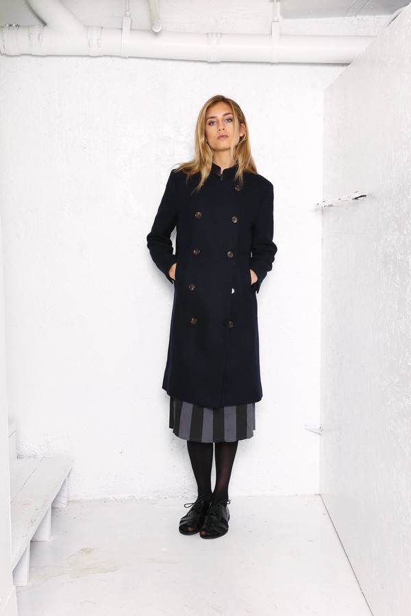 Intentionally Blank HOUSTON military coat Navy wool Intentionally Blank HOUSTON military coat Navy wool