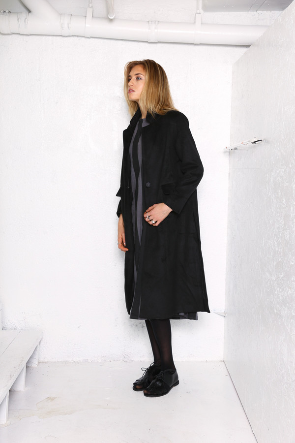 Intentionally Blank LEIF winter car coat in Black Intentionally Blank LEIF winter car coat in Black