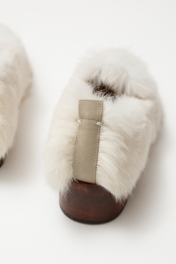 Mari Giudicelli Gavea Loafer - white fur Mari Giudicelli Gavea Loafer - white fur