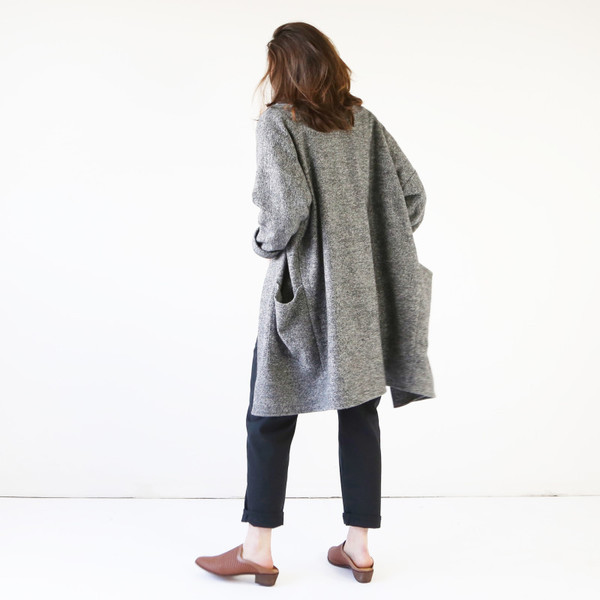 Hackwith Design House Sweater Jacket, Dark Gray Hackwith Design House Sweater Jacket, Dark Gray