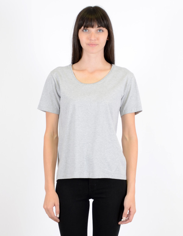 Kowtow Building Block Scoop Tee Grey Marle Kowtow Building Block Scoop Tee Grey Marle