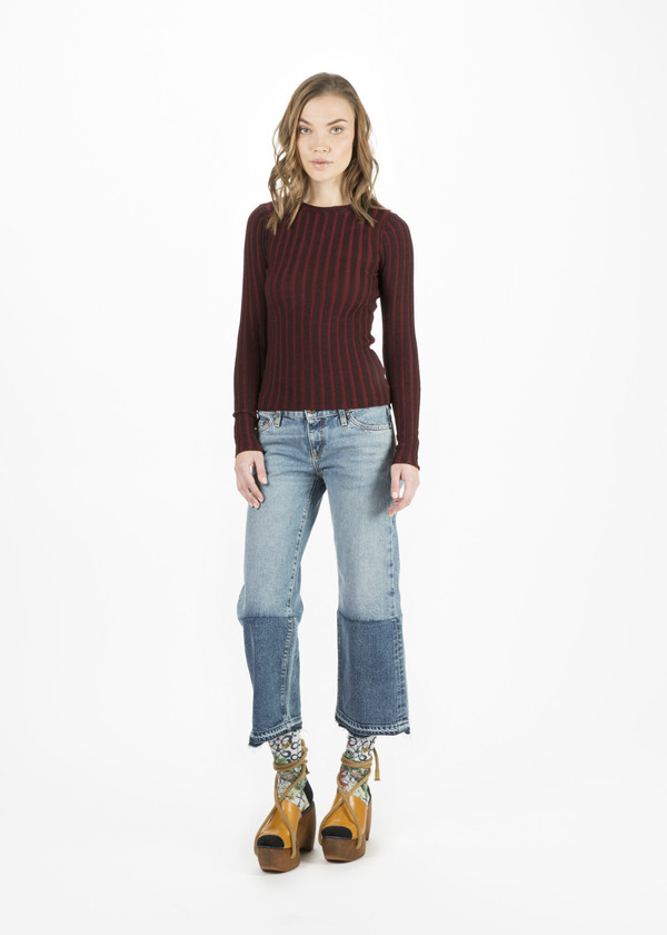 Simon Miller Collis Long Sleeve Rib Tee Simon Miller Collis Long Sleeve Rib Tee