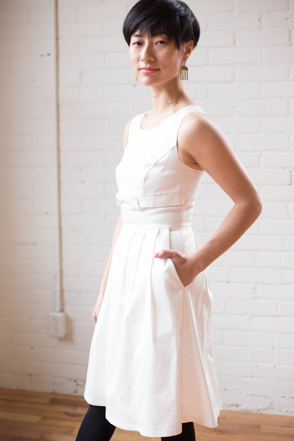 Birds of North America Soar Dress (Ivory) Birds of North America Soar Dress (Ivory)