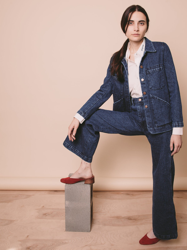 Carleen Triangle Pocket Jacket - Blue Carleen Triangle Pocket Jacket - Blue