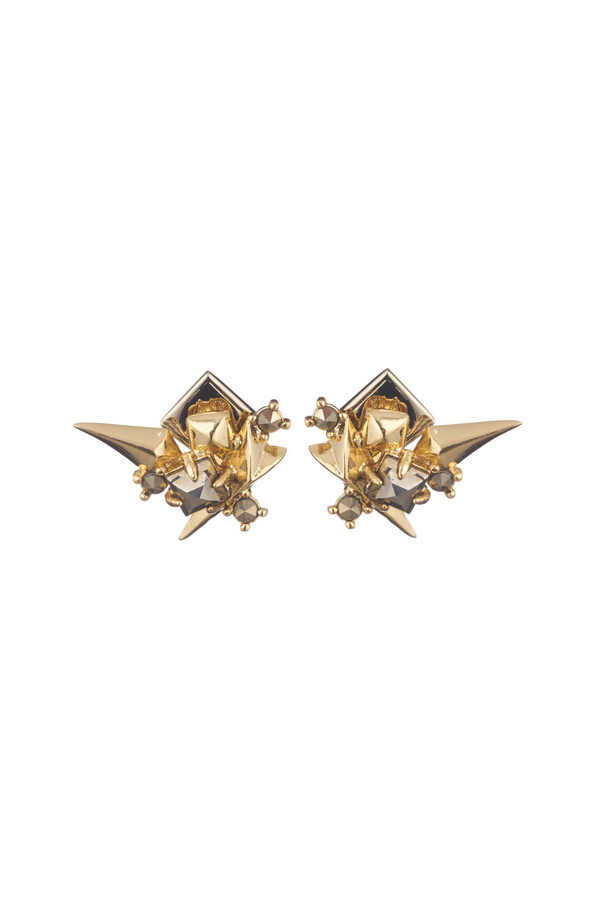 Alexis Bittar Golden Studded Post Earrings Alexis Bittar Golden Studded Post Earrings