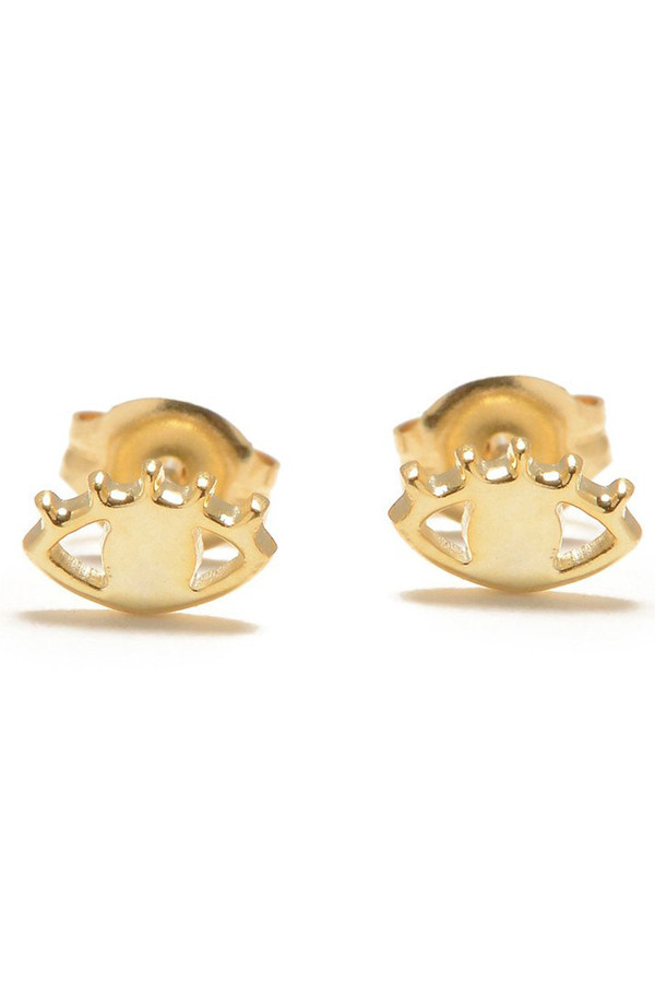 Bing Bang NYC Gold Eye Studs Bing Bang NYC Gold Eye Studs