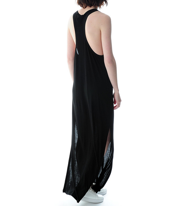T By Alexander Wang Black Classic Tank Long Dress With Pocket T By Alexander Wang Black Classic Tank Long Dress With Pocket