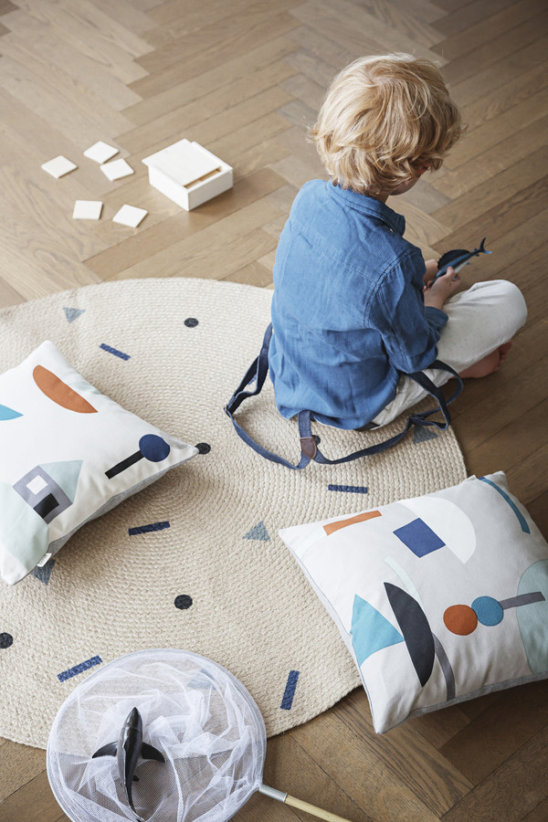 Ferm Living SEASIDE CUSHION - GREY Ferm Living SEASIDE CUSHION - GREY