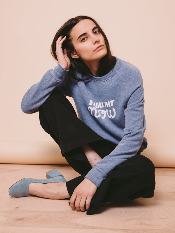 Rachel Antonoff Equal Pay Now Sweatshirt Rachel Antonoff Equal Pay Now Sweatshirt