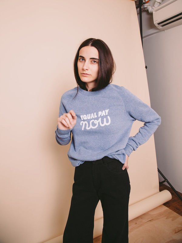 Rachel Antonoff Equal Pay Now Sweatshirt Rachel Antonoff Equal Pay Now Sweatshirt